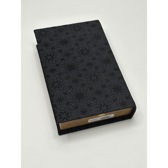 Dracula Bram Stoker Embroidered Velvet Book Box Black Red Gothic Decor Stash Box - Picture 4 of 6